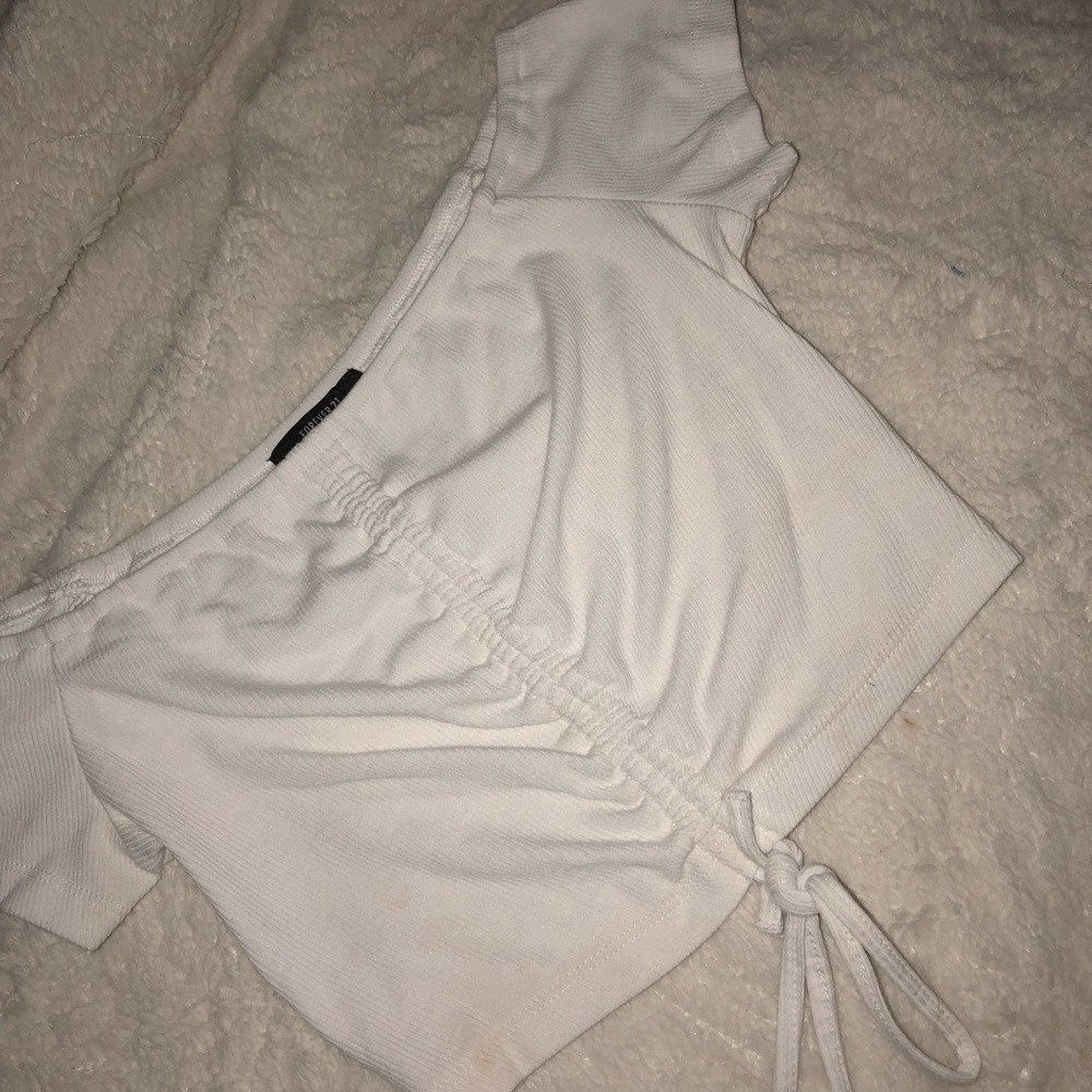 Forever 21 - Off the shoulder crop top with ties